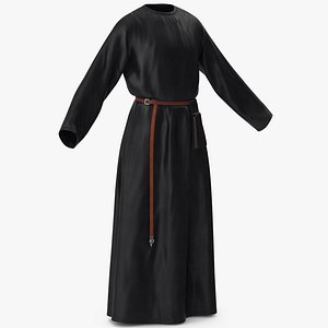 Robe with a Pouch Black