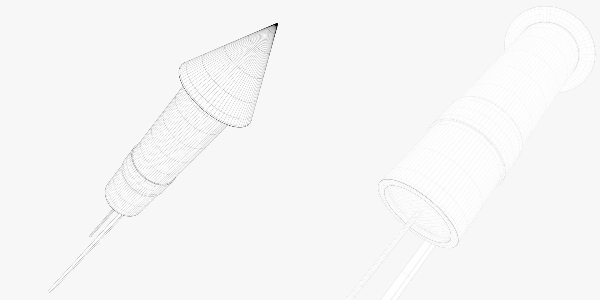 Stylized Firework Rocket 1 3D Model - TurboSquid 1932630