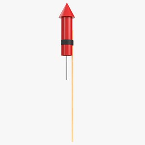 Stylized firework rocket 1