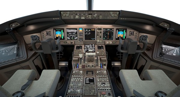 Boeing 777 cockpit 3D model - TurboSquid 1349157
