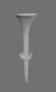 3d golf tee model