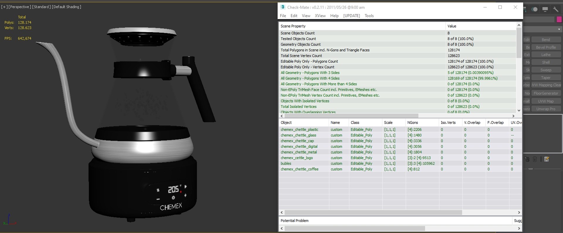Chemex Chettle Kettle 3D Model TurboSquid 1769410