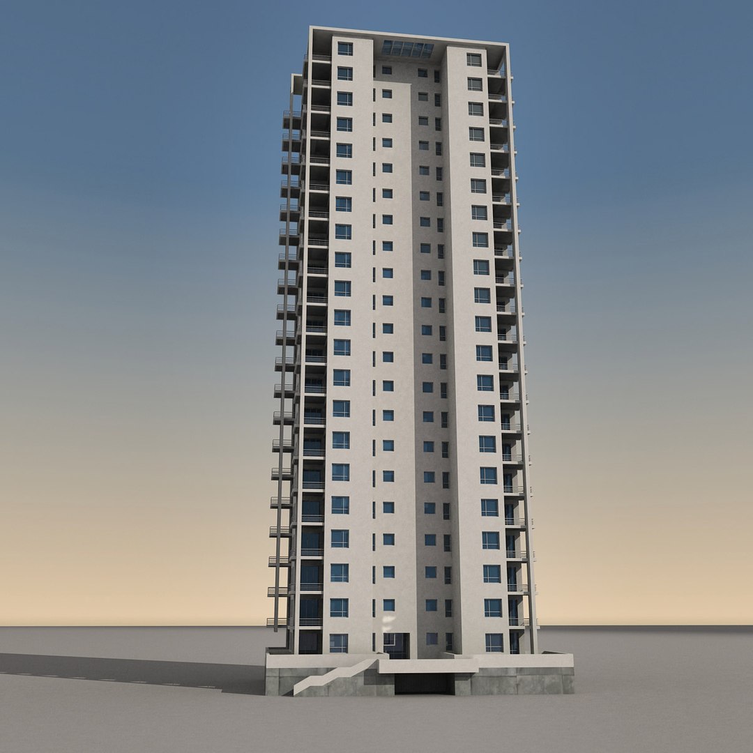 modern building 3d max