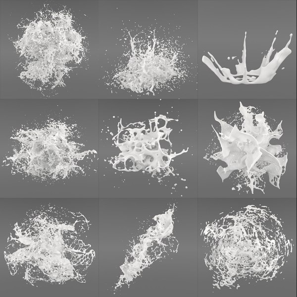 3d splash liquid