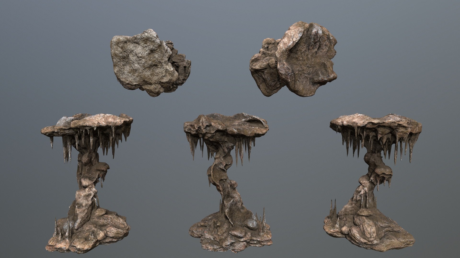 3D Cave Rocks - TurboSquid 2386948