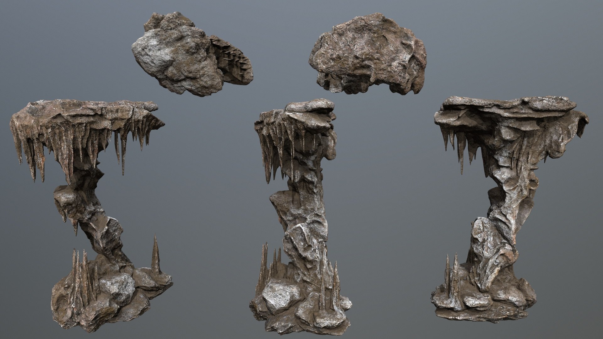 3D Cave Rocks - TurboSquid 2386948