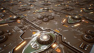 PBR Sci-Fi Industrial Texture 38