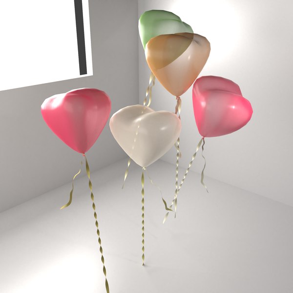 Random color heart shape 3D model - TurboSquid 1511731
