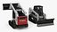 Tracked Skid Steer Bobcat With Dozer Blade Rigged model