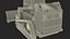 Tracked Skid Steer Bobcat With Dozer Blade Rigged model