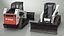 Tracked Skid Steer Bobcat With Dozer Blade Rigged model