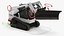 Tracked Skid Steer Bobcat With Dozer Blade Rigged model