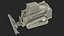 Tracked Skid Steer Bobcat With Dozer Blade Rigged model