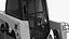 Tracked Skid Steer Bobcat With Dozer Blade Rigged model