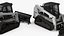 Tracked Skid Steer Bobcat With Dozer Blade Rigged model