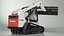 Tracked Skid Steer Bobcat With Dozer Blade Rigged model