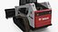 Tracked Skid Steer Bobcat With Dozer Blade Rigged model