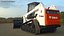 Tracked Skid Steer Bobcat With Dozer Blade Rigged model