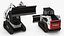 Tracked Skid Steer Bobcat With Dozer Blade Rigged model