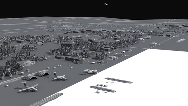 Military Airbase 3D 모델 - TurboSquid 1897123