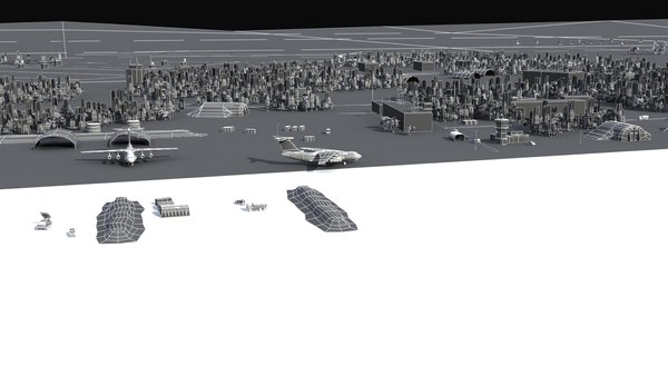 Military Airbase 3D 모델 - TurboSquid 1897123