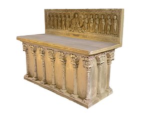 3D cathedral altar model