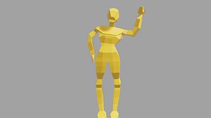 Low Poly Character Rigged