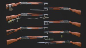 3D model world war 2 trench