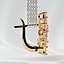 Boucles d'Oreilles Saphir Marquises Or