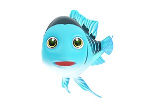 Humphead Cichlid fish 3d model