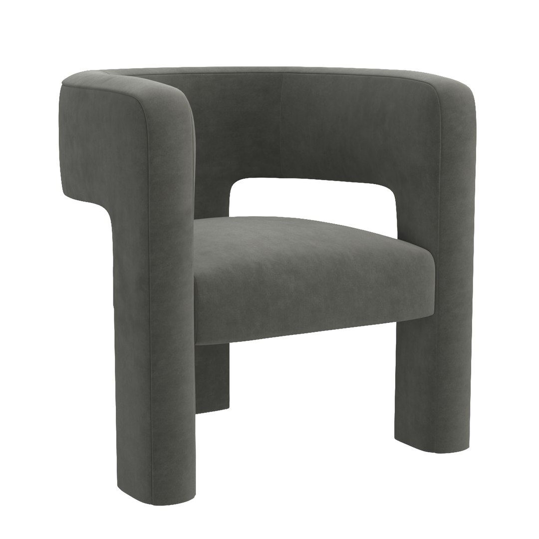 Crate And Barrel Sculpt Chair 3D Model TurboSquid 2012256