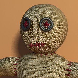 3d model voodoo doll woodoo