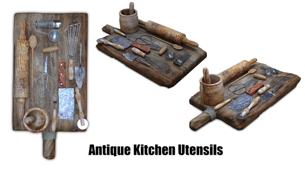 Antique Kitchen Utensils model