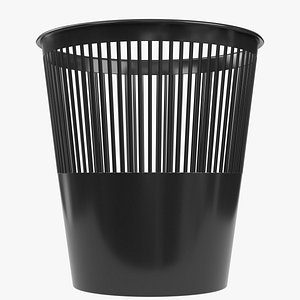 Perforated plastic trash bin 2