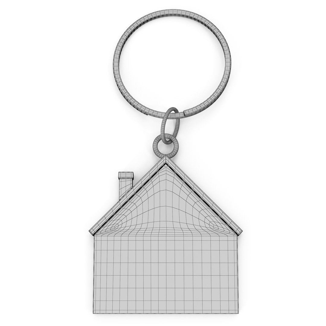 keychain house key 3d max