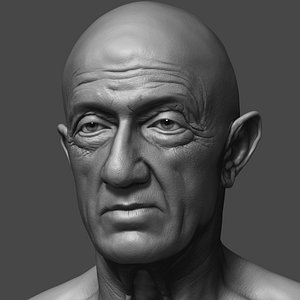jonathan banks head face 3D model