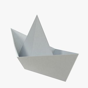 3D paper boat model