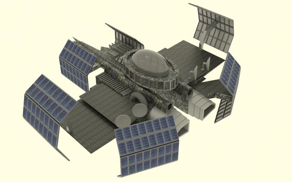 3D model Zenit Spaceship Station - TurboSquid 1811742