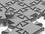 Collezione di 7 puzzle con forme diverse.