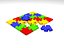 Collezione di 7 puzzle con forme diverse.