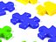 Collezione di 7 puzzle con forme diverse.