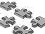 Collezione di 7 puzzle con forme diverse.