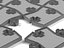 Collezione di 7 puzzle con forme diverse.
