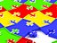 Collezione di 7 puzzle con forme diverse.