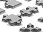 Collezione di 7 puzzle con forme diverse.