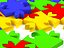 Collezione di 7 puzzle con forme diverse.