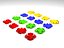 Collezione di 7 puzzle con forme diverse.