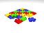 Collezione di 7 puzzle con forme diverse.