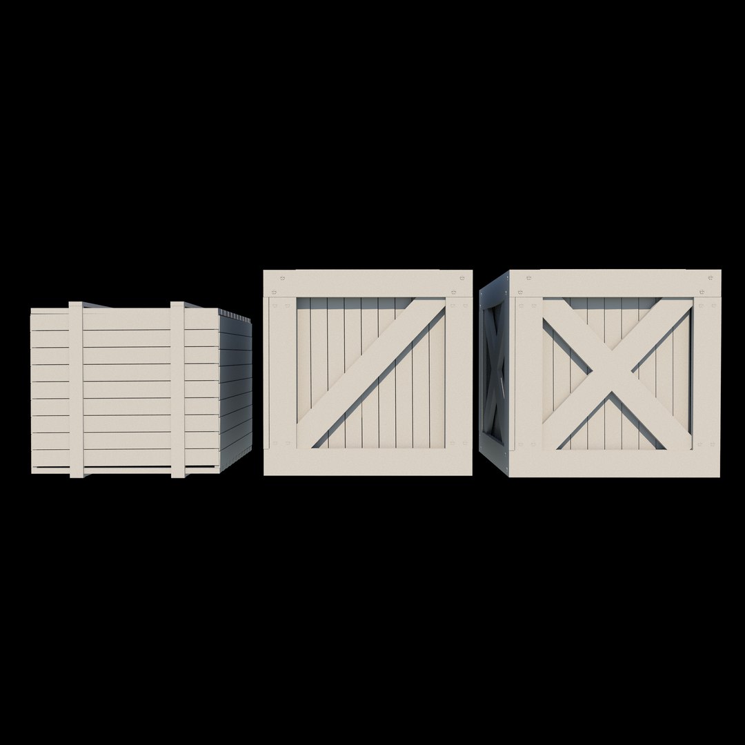 Wooden Box Low-poly 3D Model 3D - TurboSquid 2363068