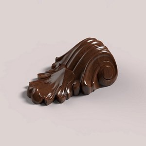 carved corbel cnc 3D model